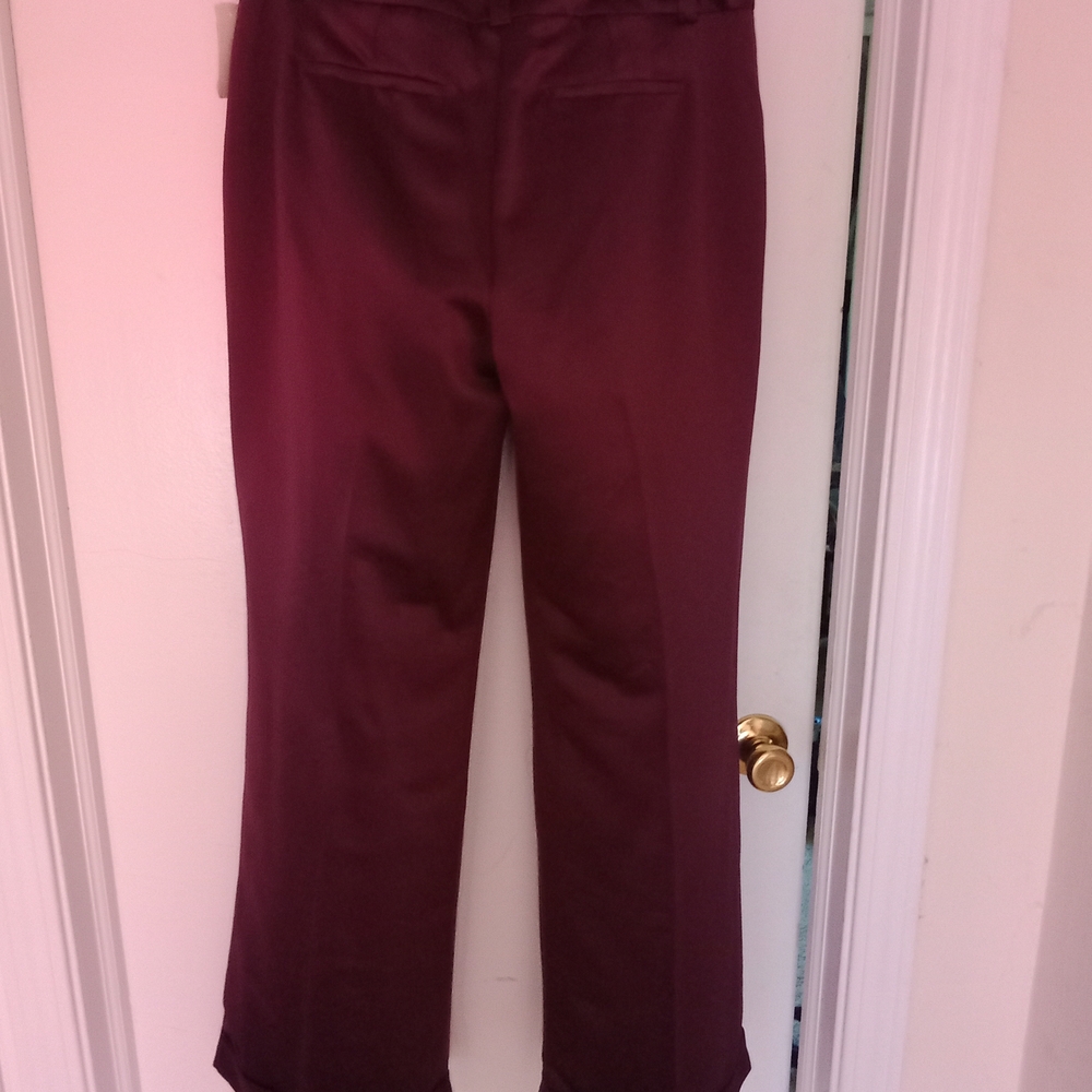 Elegant Burgundy Women's Pants
